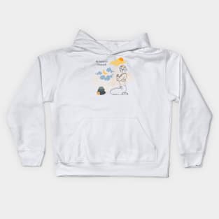 Be Kind To Yourself - Peach Cloud Kids Hoodie